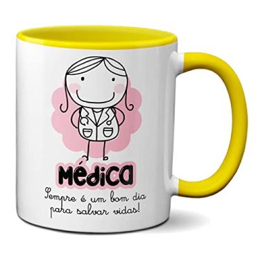 Imagem de Caneca Médica Sempre É Um Bom Dia Para Salvar Vidas Presente (Amarela)