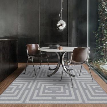 Imagem de Tapete Sala Realce Alto Relevo Eden 51 Cinza 2,00x2,50M