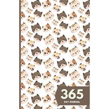 Imagem de 365 Day Journal: Unlined and Undated Daily Diary - 5.5in x 8.5in | Cute Cats Pattern Cover: A whole year of daily journal ideal gift for friends and family