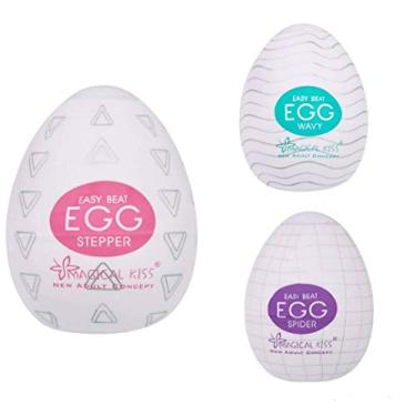 Imagem de Kit com 3 Masturbador Egg Magical Kiss - Spider, Wavy e Stepper