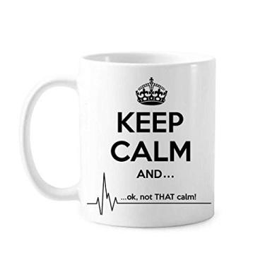 Imagem de Caneca divertida Keep Calm preta de cerâmica xícara de porcelana café caneca caneca de cerâmica