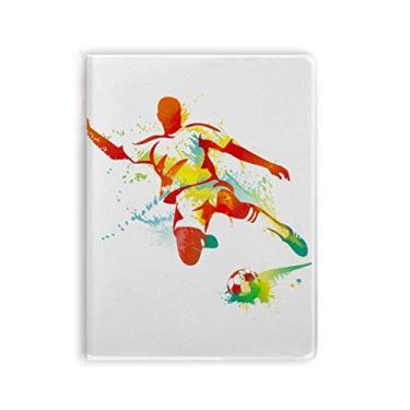 Imagem de Caderno de futebol americano, jogador de futebol americano, capa de chiclete, diário de capa macia