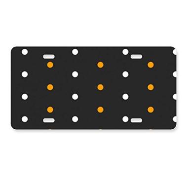 Imagem de DIYthinker Placa de licença Dot Happy Fear Halloween Decoração de aço inoxidável Automobile Tag