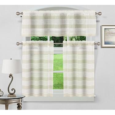 Imagem de Home Maison Cortina de cozinha Dakota, bege