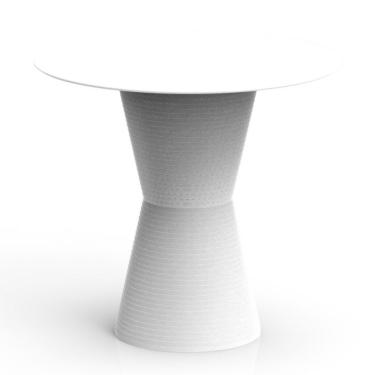 Imagem de Mesa Lateral Redonda Dub Branca
