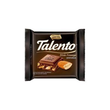 Imagem de Bombom Talento Chocolate Meio Amargo Com Amêndoas - 25 Gramas - Kraft