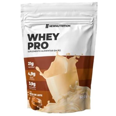Imagem de Whey PRO concentrado 900g New Nutrition Sabor: Doce de leite