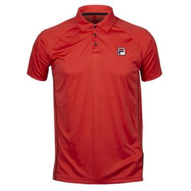 Imagem de Camiseta Polo Cinci Vermelho E Preto - Fila
