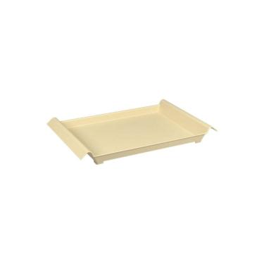 Imagem de Bandeja Cozy Grande Cor Creme Arroz Dimensões 34 x 19 x 3,8 cm Coza