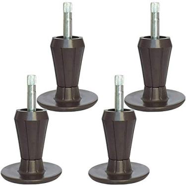 Imagem de Pés de armação de cama CAFORO de reposição, 2 peças de aço haste de plástico moldura de cama deslize pernas para substituir rodas Set of 4