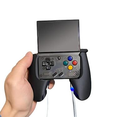 Imagem de Petforu Miyoo Mini Plus Grip (Preto) - Estojo Antiderrapante para Miyoo Mini Plus - Acessório para Jogar Videogames