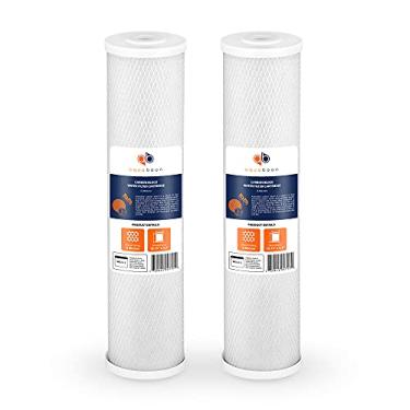 Imagem de Aquaboon Substituição do filtro de água de carbono - Filtros de água de carbono CTO de 50,8 cm x 11,4 cm para toda a casa - Cartucho de filtro de água para toda a casa compatível com FC25B, EPM-20BB,