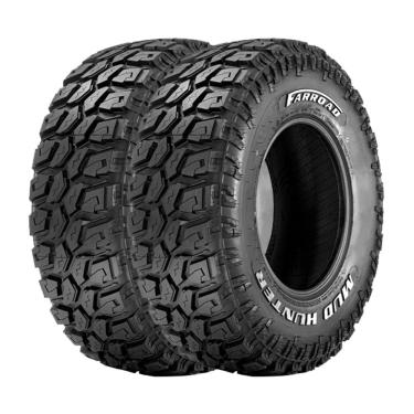Imagem de Jogo 2 Pneus Farroad Aro 17 Mud Hunter 285/70R17 121/118Q - Letra Branca