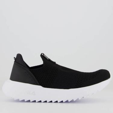 Imagem de Tênis Fila Calzini II Feminino Preto e Branco  unissex
