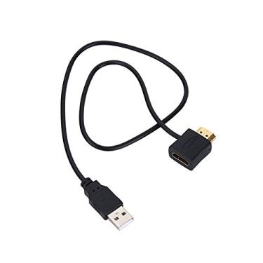 Imagem de Adaptador Hdmi, Adaptador Hdmi Macho Para Fêmea, Cabo De Carregador Usb 2.0 De 50cm, Conector Do Adaptador Hdmi, Cabo De Extensão Para Tv Dvd Lcd Hd Tv