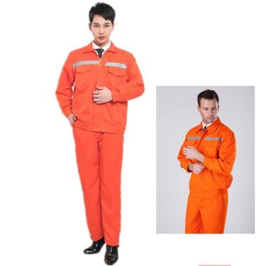 Imagem de Conjunto Uniforme EPI Segurança Faixa Refletiva Construçao Civil Obra Serviço