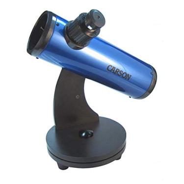 Imagem de Telescópio refletor CARSON SkySeeker com Lente de 76mm e Zoom de 15 a 37.5x, azul, pequeno