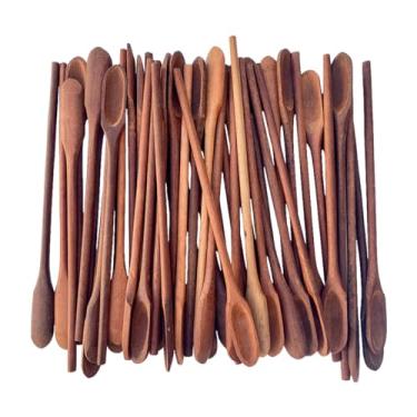 Imagem de Kit 6 Colher para pimenta 22cm de pau madeira maciça porções