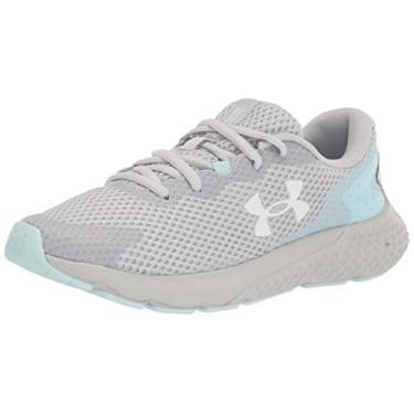 Imagem de Under Armour Tênis de corrida feminino Charged Rogue 3, (108) Cinza halo/azul-petróleo/branco, 34