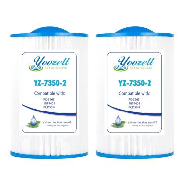 Imagem de Yoozell Cartucho de filtro de spa 7350 substitui C-7350, Caldera 50, Filbur FC-3963, PCD50N, 1019401, 73532, filtro de banheira de hidromassagem de 50 m², pacote com 2