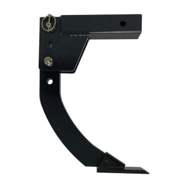 Imagem de Raspador de caixa Ripper montado em engate V2, arado de haste de vala ajustável de 40,6 cm, para adaptadores receptores de 5 cm, valetadeira de 3 pontos, tratores CAT 0 e CAT 1, trator ATV/UTV, arado