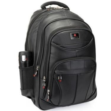 Imagem de Mochila de Couro Fashion Way Executiva Trabalho Escola Notebook - Fash