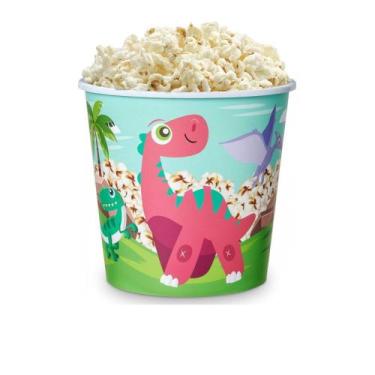 Imagem de Balde Para Pipoca Cinema Decorado Dinossauro 3 Litros - Usual Utilidad
