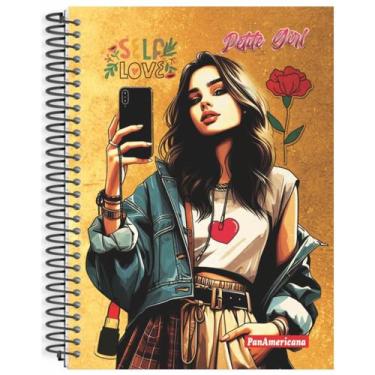 Imagem de Caderno Capa Dura 1 Matérias 160 Folhas Petite Espiral - PanAmericana,