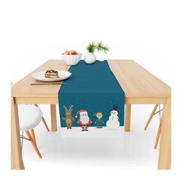 Imagem de Caminho De Mesa Decorativo Natalino 150x40cm 100% Poliéster - PRESENTE