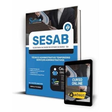 Imagem de Apostila SESAB-BA - Técnico Administrativo Temporário - Serviços Admin