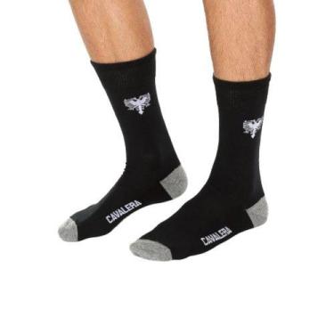 Imagem de Kit 3 Pares Meia Cavalera Cano Longo Masculina Premium - Atacado da li