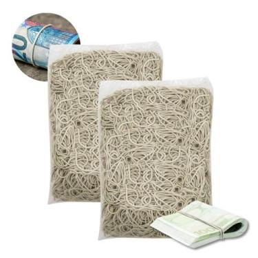 Imagem de Kit Elástico Liga Gominha Para Dinheiro Escritório Organização 2400 Un