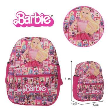 Imagem de Bolsa Escolar Infantil Juvenil Menina Barbie Costas Reforçada - Toys 2