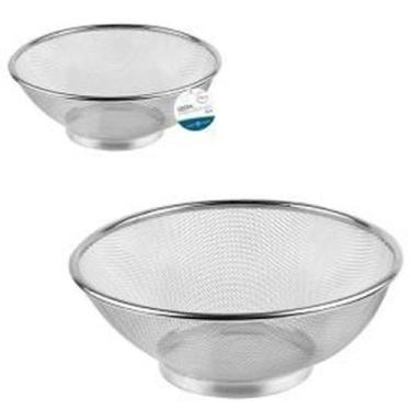 Imagem de Kit 2 Cestos Fritura em Aço Inox 18cm Escorredor Restaurante - Sk