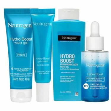 Imagem de Neutrogena Hydro Boost Kit  Gel Creme para Olhos + Hidratante Facial F
