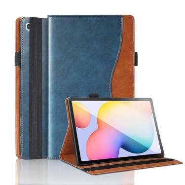 Imagem de TIPOYOROO Capa Samsung Galaxy Tab S6 Lite 2020 / S6 Lite 2022 10,4 polegadas, SM-P610/SM-P615/SM-P613/SM-P619 Capa de couro PU empresarial com suporte de lápis para Galaxy Tab S6 Lite 10,4 polegadas