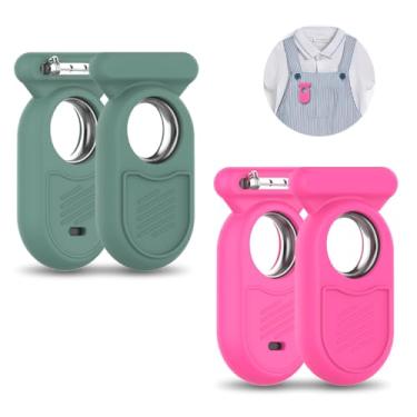 Imagem de [2 peças] Capa para Galaxy SmartTag2 com pino invisível, capa protetora completa de silicone macio antiderrapante para Samsung Galaxy Smart Tag 2 para crianças animais de estimação mochila bagagem