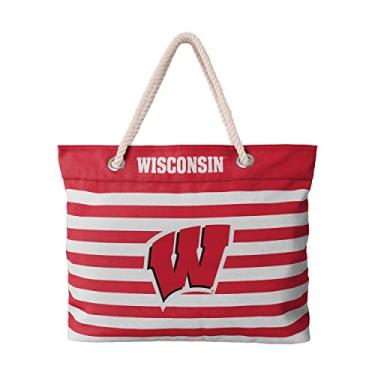Imagem de Bolsa tote listrada náutica Wisconsin