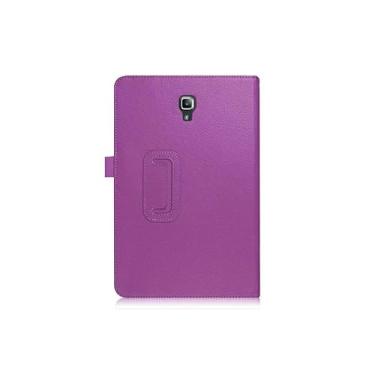 Imagem de Generic Capa fina dobrável com suporte para Samsung Galaxy Tab S4 de 10,5 polegadas 2018 (SM-T830 SM-T835 T837), fecho magnético leve, de couro PU, à prova de choque, capa inteligente para