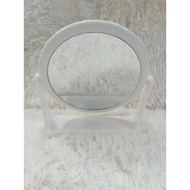 Imagem de Espelho Oval Dupla Face De Mesa Gira 180º Com Moldura - Imporiente