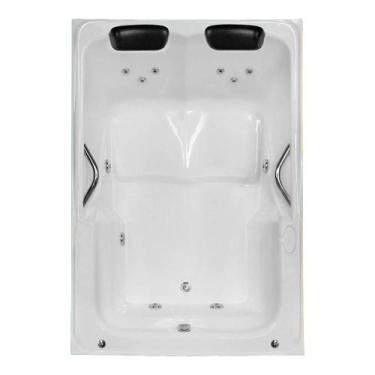 Imagem de Banheira Dupla Ilha Bela COMPLETA com hidro - Brasil Banheiras, 1,70x1