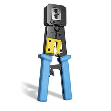 Imagem de Alicate de Crimpar Conector Rj45 Rj12 Rj11 Passagem Ez Crimp - HY VAZA