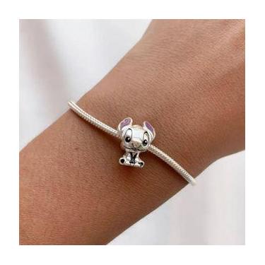 Imagem de Pingentes Berloque Baby Disney Prata 925 Legitima, Berloque Baby Stitc