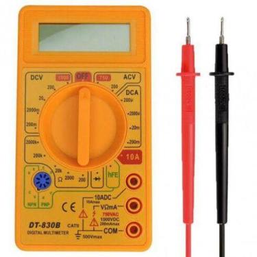 Imagem de Multimetro digital exbom com bateria 9v - 830 series