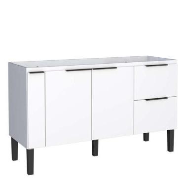 Imagem de Gabinete de Pia 150 Madeira Cisne Cozimax Branco