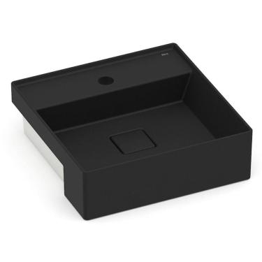 Imagem de Cuba de Semi Encaixe 400cm X 400cm com Mesa T10 Terra Roca Matte Black