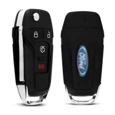 Imagem de Chave Canivete Ford Ka Hatch Ka+ Sedan 2014 A 2019 4 Botoes Carcaça