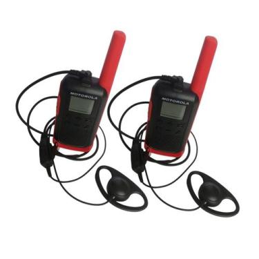 Imagem de 6 Rádio  Comunicador Motorola T210BR Até 32km Com Fones de Ouvido Resi