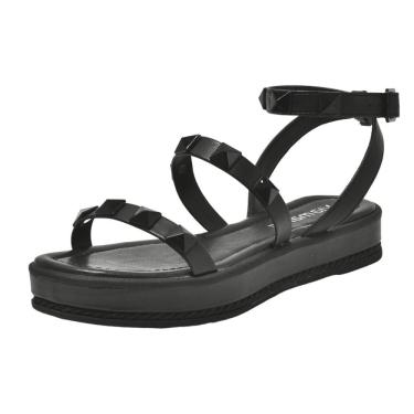 Imagem de Sandália Papete Feminino Flatform Moderna Conforto Via Marte