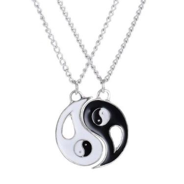 Imagem de Colar Amizade Casal Namorados Melhores Amigas Yin Yang Par - Things Ne